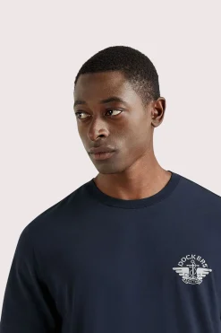 Dockers Camiseta cuello redondo Azul oscuro Discount