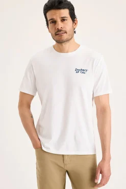 Dockers Camiseta cuello redondo Estampado blanco Best