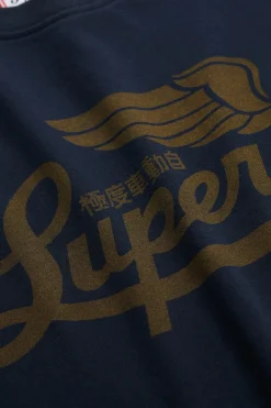 Superdry Camiseta cuello redondo azul New