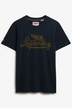 Superdry Camiseta cuello redondo azul New