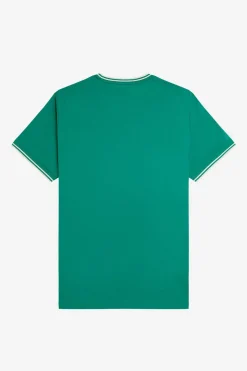 Fred Perry Camiseta de hombre de manga corta Verde Outlet