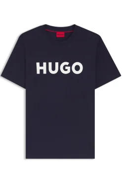 HUGO Camiseta de manga corta Azul marino Clearance
