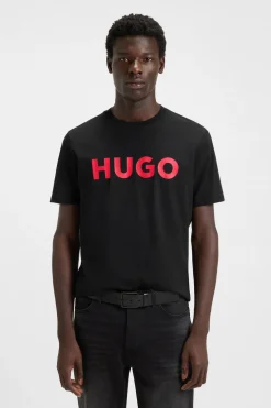 HUGO Camiseta de manga corta Negro