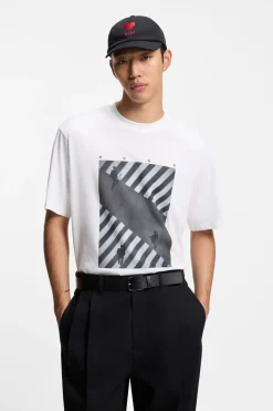 HUGO Camiseta de manga corta Blanco Clearance