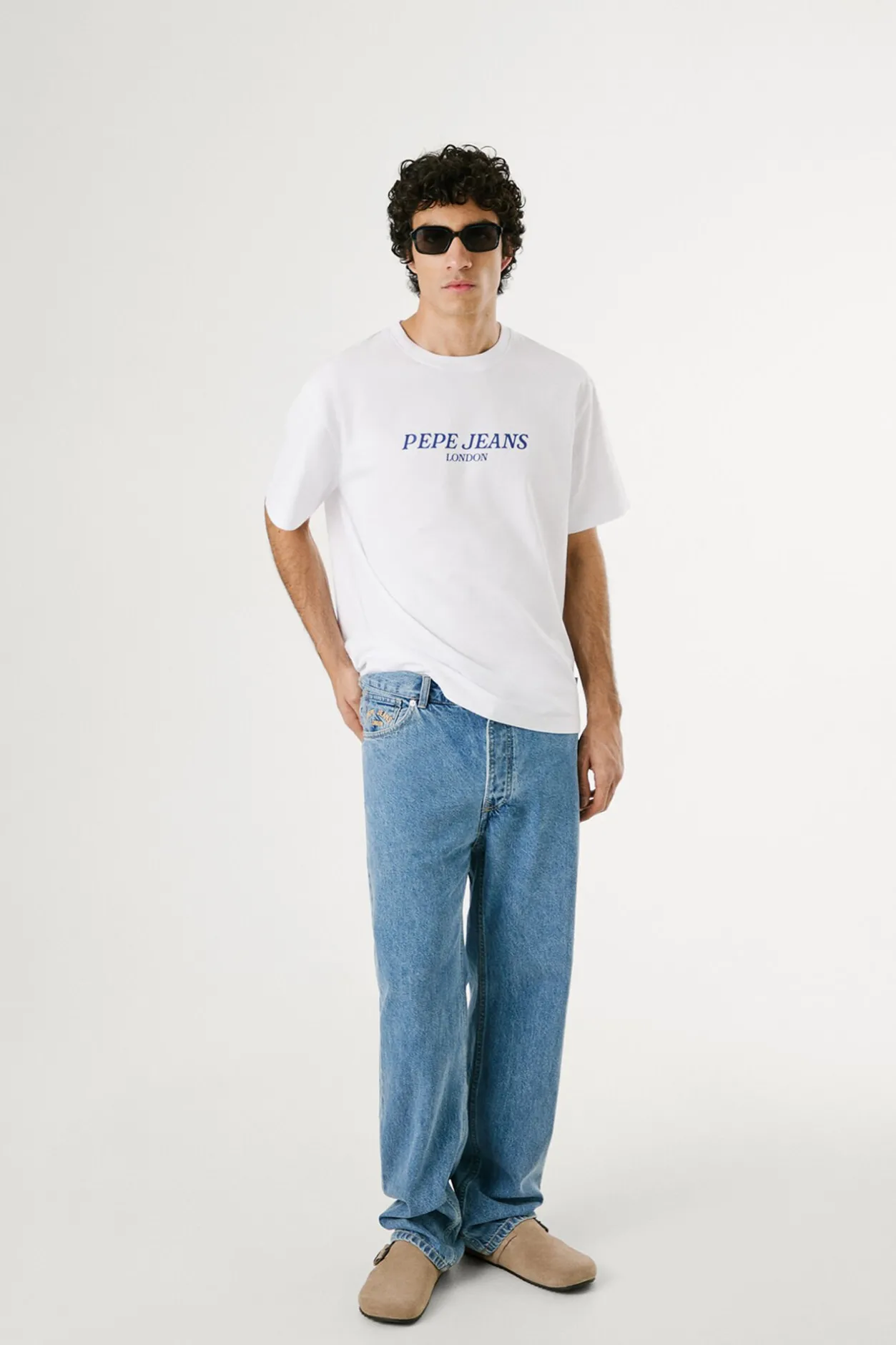 Pepe Jeans Camiseta de manga corta con logo y fantasia trasera. blanco Discount