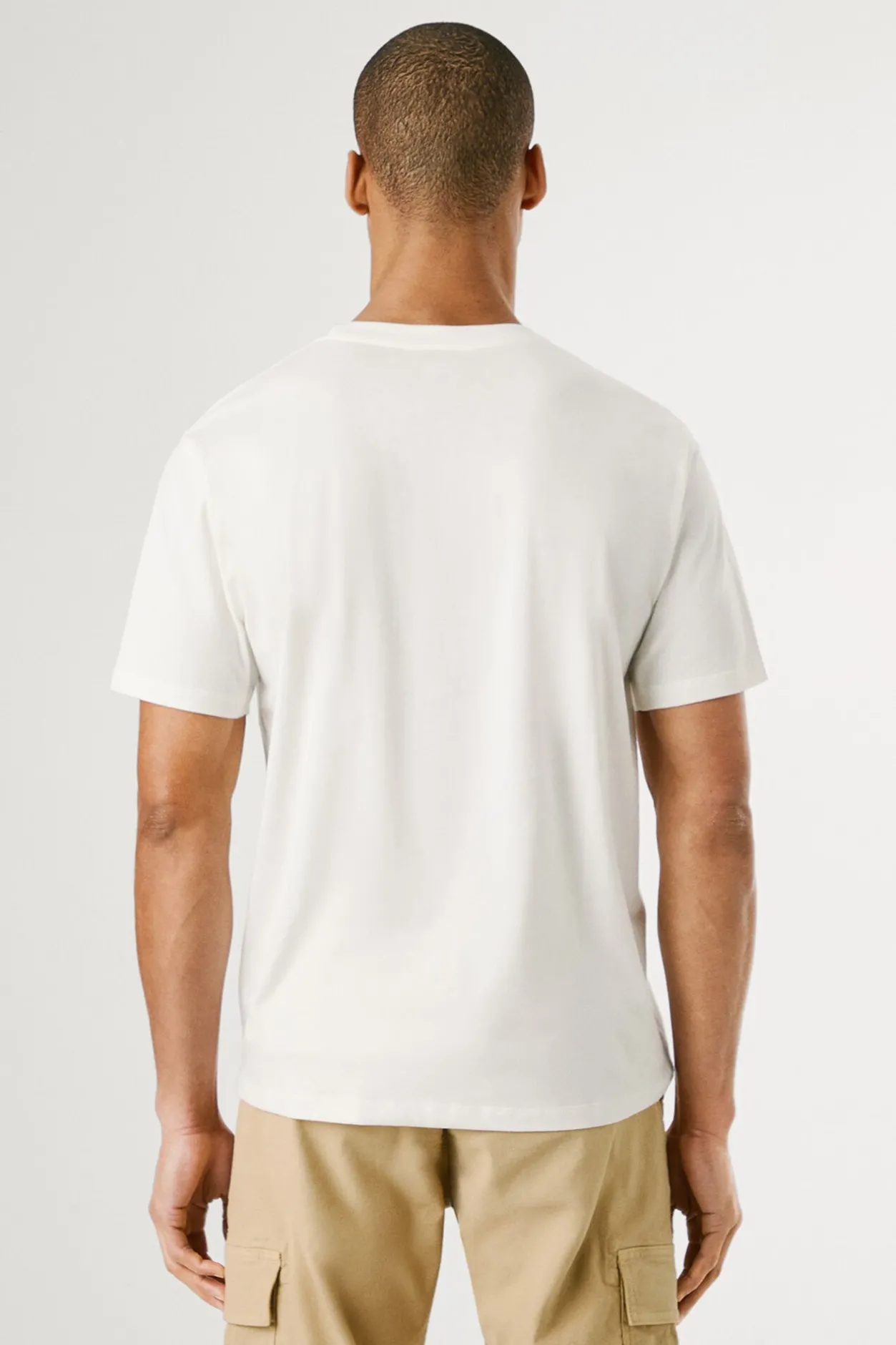 Pepe Jeans Camiseta de manga corta con logo frontal. blanco Best