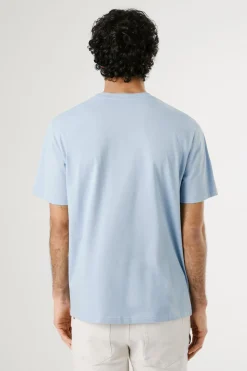 Pepe Jeans Camiseta de manga corta con logo frontal. azul Sale