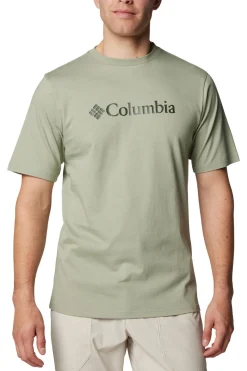 Columbia Camiseta de manga corta de algodón verde Hot