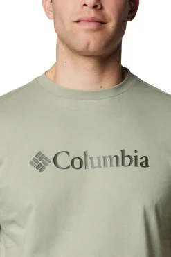 Columbia Camiseta de manga corta de algodón verde Hot