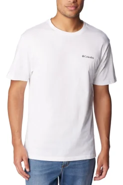Columbia Camiseta de manga corta de algodón orgánico Basic Logo™ de para hombre blanco Best