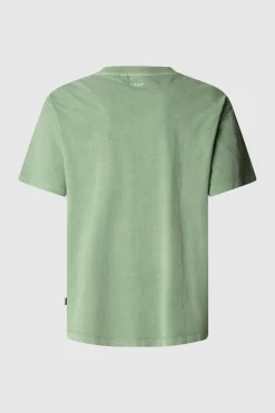 Pepe Jeans Camiseta de manga corta teñida en prenda. verde