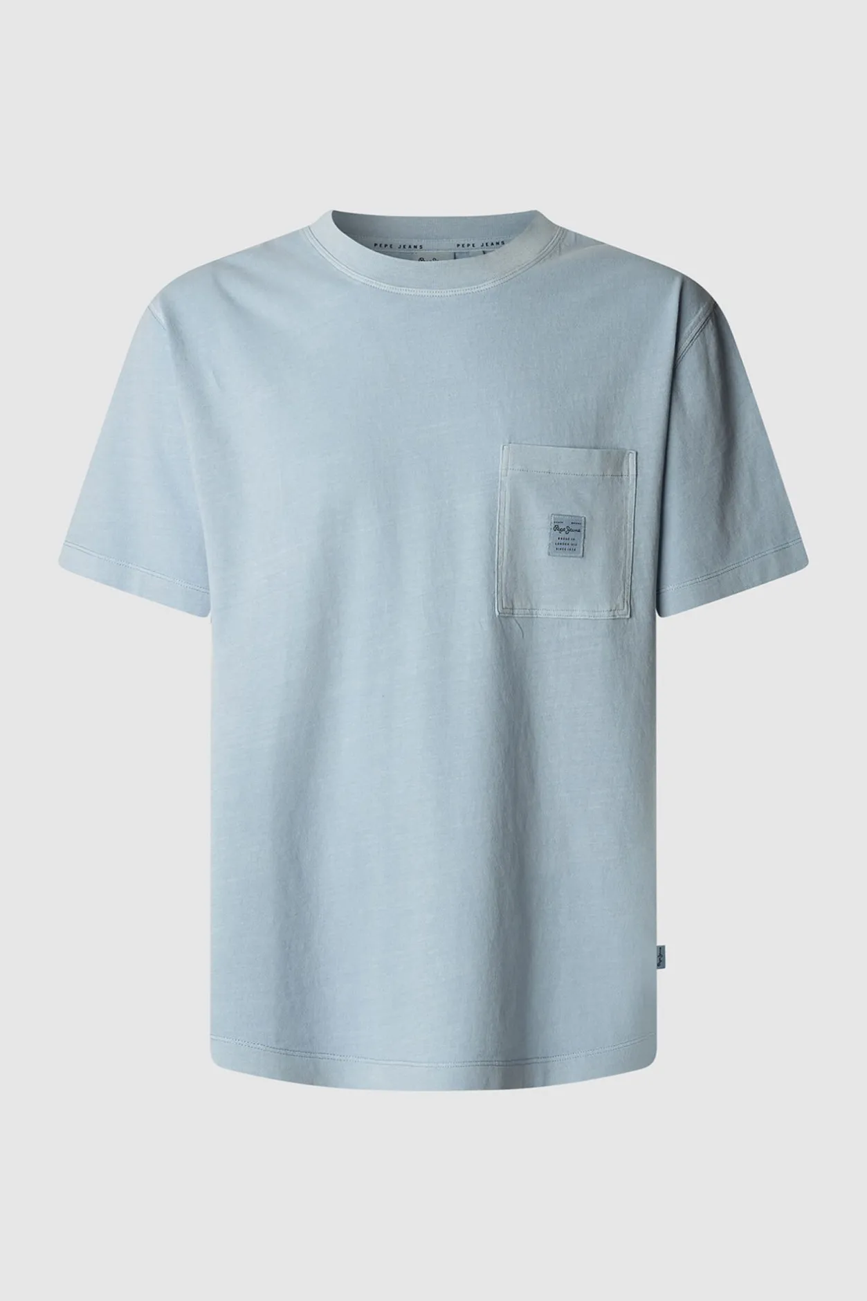 Pepe Jeans Camiseta de manga corta teñida en prenda. azul Outlet