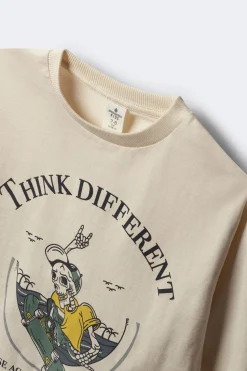 Springfield Kids Camiseta de manga larga calavera skater niño estampado Clearance