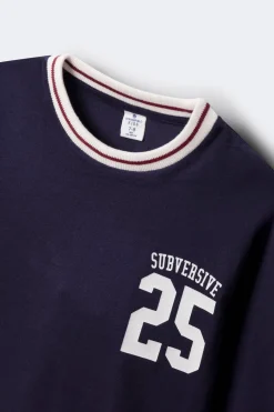 Springfield Kids Camiseta de manga larga varsity niño azul Hot