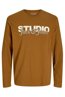 Jack & Jones Camiseta de manga studio marr&oacute;n Best