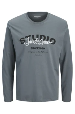 Jack & Jones Camiseta de manga studio gris Hot