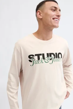 Jack & Jones Camiseta de manga studio gris Online