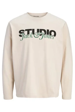 Jack & Jones Camiseta de manga studio gris Online