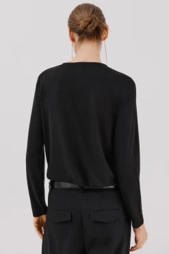 Cortefiel Camiseta detalle strass Negro Online