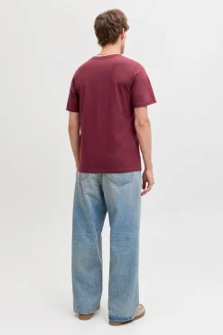 Jack & Jones Camiseta estampado frontal Vino Discount