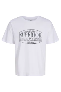 Jack & Jones Camiseta estampado frontal Blanco New