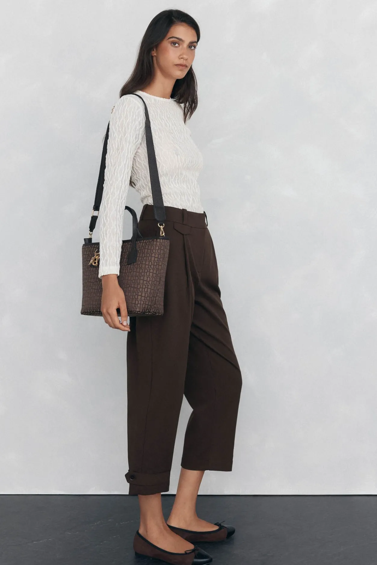 Pedro del Hierro Camiseta estructura manga larga Crudo Best