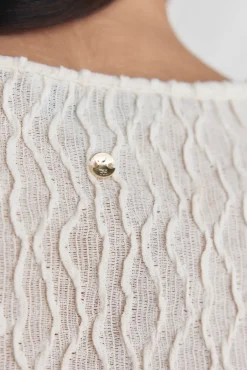 Pedro del Hierro Camiseta estructura manga larga Crudo Best