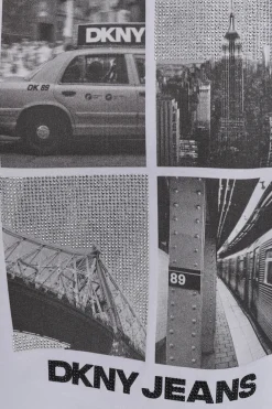 DKNY Camiseta foto blanco Clearance