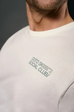 OOTO Camiseta gráfica Marfil Clearance