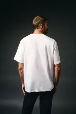 OOTO Camiseta gráfica lavada Blanco New