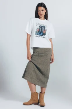 Springfield Camiseta gráfica western marr&oacute;n Best