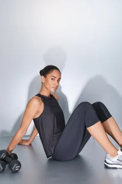 Dash and Stars Camiseta halter negro Outlet