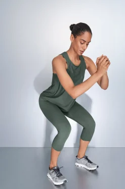 Dash and Stars Camiseta halter verde Clearance