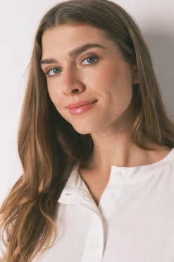 Women'secret Camiseta holgada manga larga blanco Discount