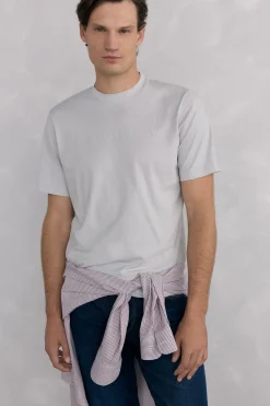 Pedro del Hierro Camiseta logo Gris New