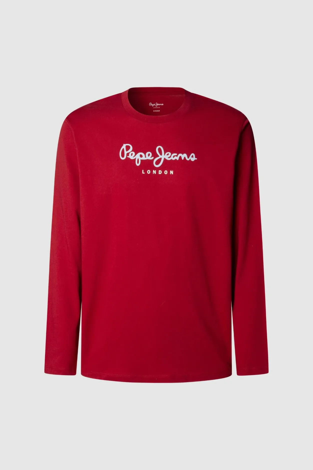 Pepe Jeans Camiseta Logo De Manga Larga rojo Sale