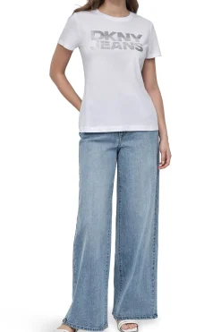 DKNY Camiseta logo blanco
