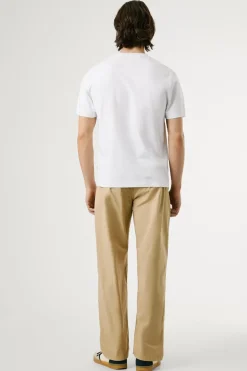 Pepe Jeans Camiseta Logo Estampado Fit Regular blanco Discount