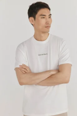 Pedro del Hierro Camiseta logo posicional Blanco Outlet