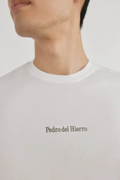 Pedro del Hierro Camiseta logo posicional Blanco Outlet