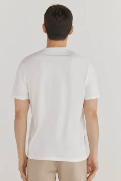 Pedro del Hierro Camiseta logo posicional Blanco Outlet
