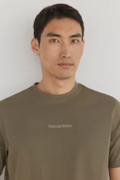 Pedro del Hierro Camiseta logo posicional Verde New
