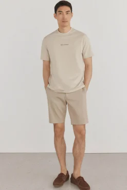 Pedro del Hierro Camiseta logo posicional Beige Outlet