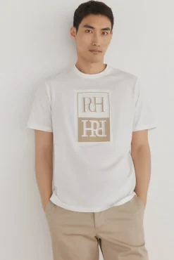 Pedro del Hierro Camiseta logo relieve Blanco Sale