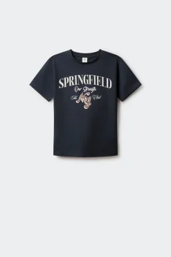 Springfield Kids Camiseta Logo SPF niño azul Clearance