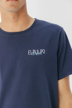 elPulpo Camiseta logo tejido Azul marino Outlet