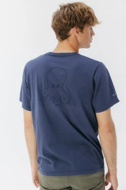 elPulpo Camiseta logo tejido Azul marino Outlet