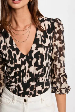 Morgan Camiseta manga 3/4 Multicolor New