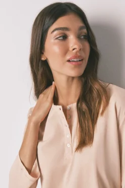 Women'secret Camiseta manga ¾ 100% algodón naranja Discount