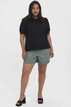 Vero Moda Curve Camiseta manga 2/4 Curve Negro Clearance